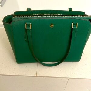 Tory Burch midsize green bag